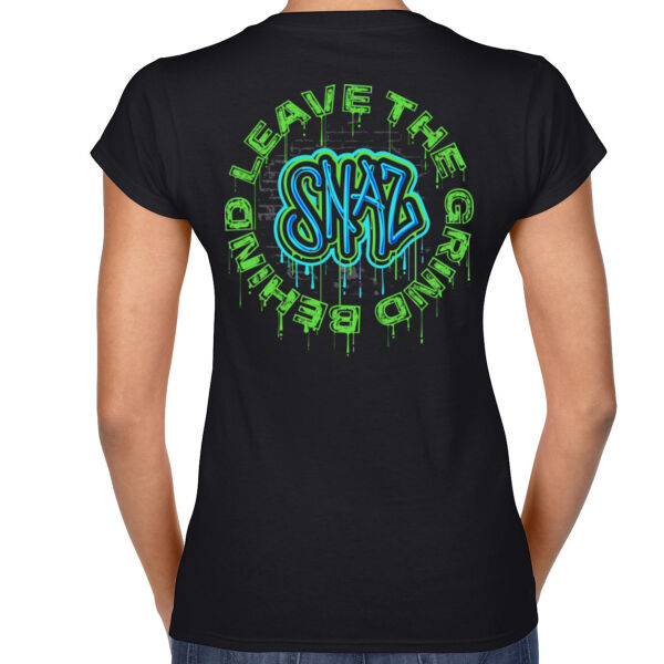 SNAZ  - Graph - Wo's V-Neck T-shirt Thumbnail