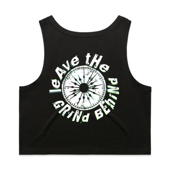 SNAZ - Clock - Wo's Crop Singlet Thumbnail