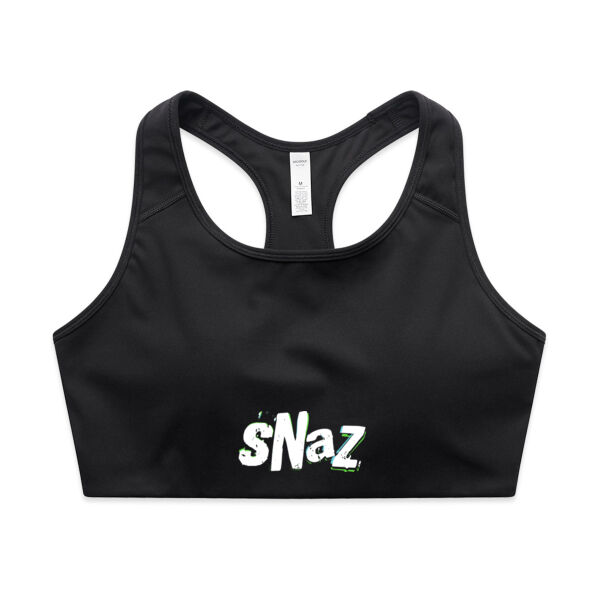 SNAZ - Clock - Wo's Active Bra Thumbnail
