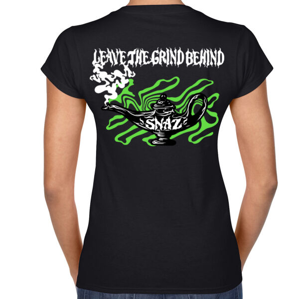 SNAZ - Green Lamp - Wo's V-Neck T-shirt Thumbnail