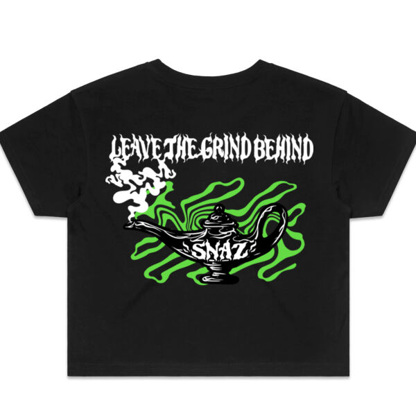 SNAZ - Green Lamp - Wo's Crop T-shirt Thumbnail