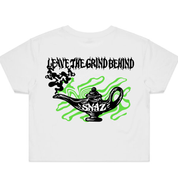 SNAZ - Green Lamp - Wo's Crop T-shirt Thumbnail