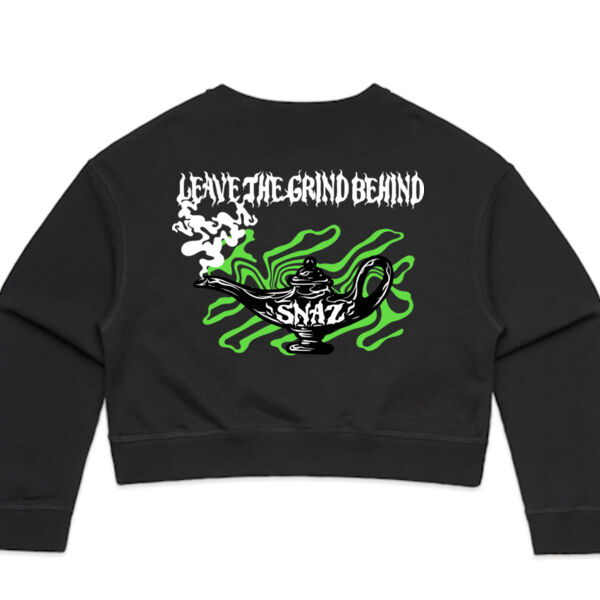 SNAZ - Green Lamp - Wo's Crop Sweater Thumbnail