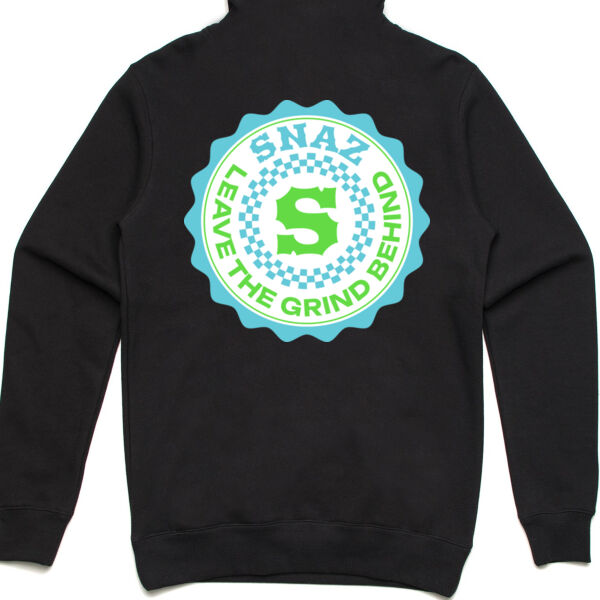 SNAZ - Green Blocks - Adult Fleece Hoodie Thumbnail