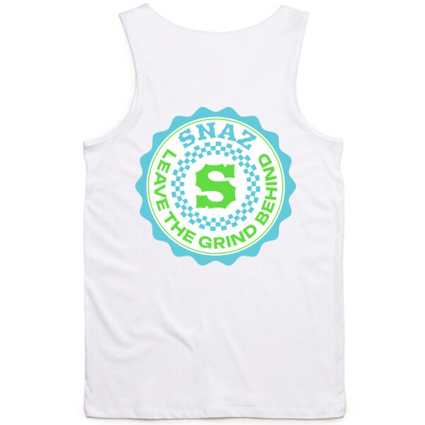 SNAZ - Green Blocks - Adult Singlet Thumbnail