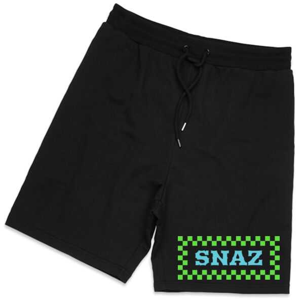 SNAZ - Green Blocks - Adult Fleece Shorts Thumbnail