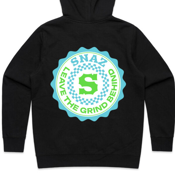 SNAZ - Green Blocks - Wo's Fleece Hoodie Thumbnail