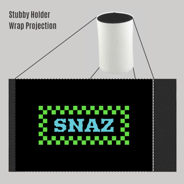 SNAZ - Green Blocks - Stubby Holder Thumbnail