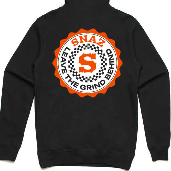 SNAZ - Orange Blocks - Adult Fleece Hoodie Thumbnail