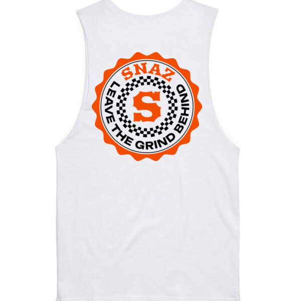 SNAZ - Orange Blocks - Adult Muscle Tank Thumbnail
