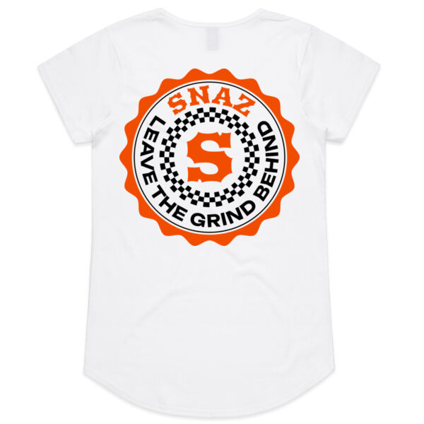 SNAZ - Orange Blocks - Wo's Scoop T-shirt Thumbnail