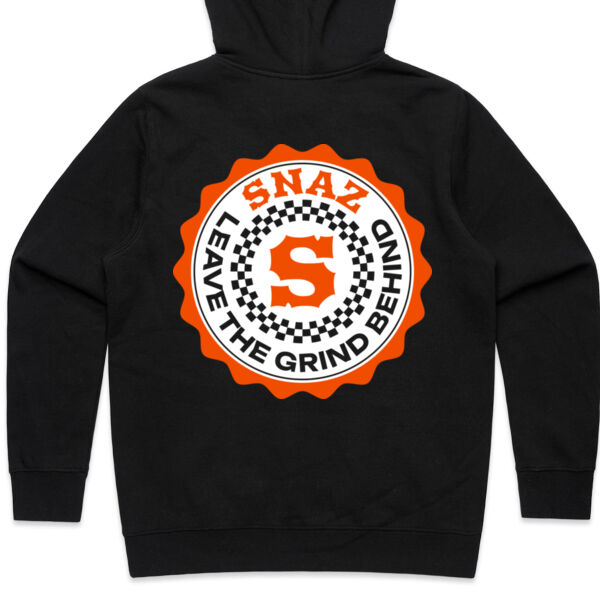 SNAZ - Orange Blocks - Wo's Fleece Hoodie Thumbnail