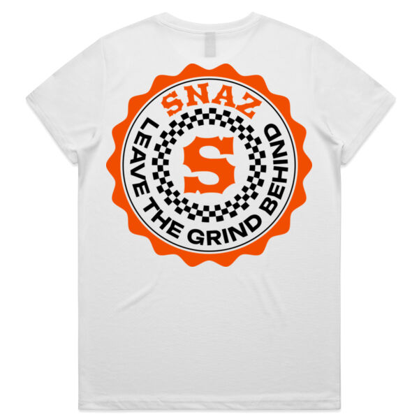 SNAZ - Orange Blocks - Wo's Active T-shirt Thumbnail