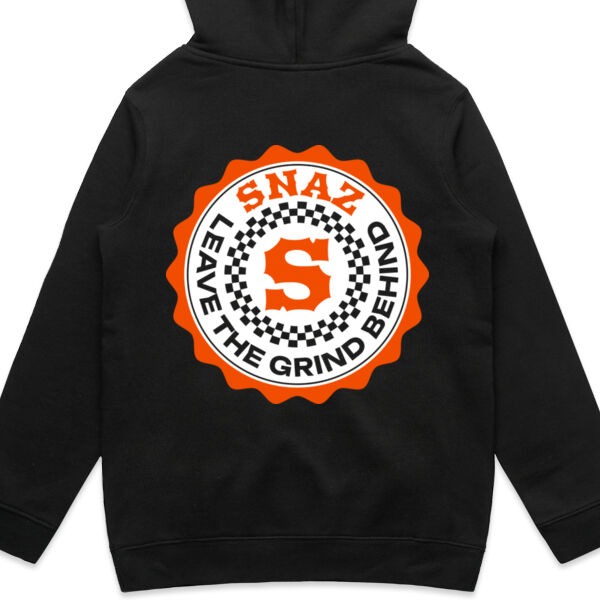 SNAZ - Orange Blocks - Kids/Youth Fleece Hoodie Thumbnail