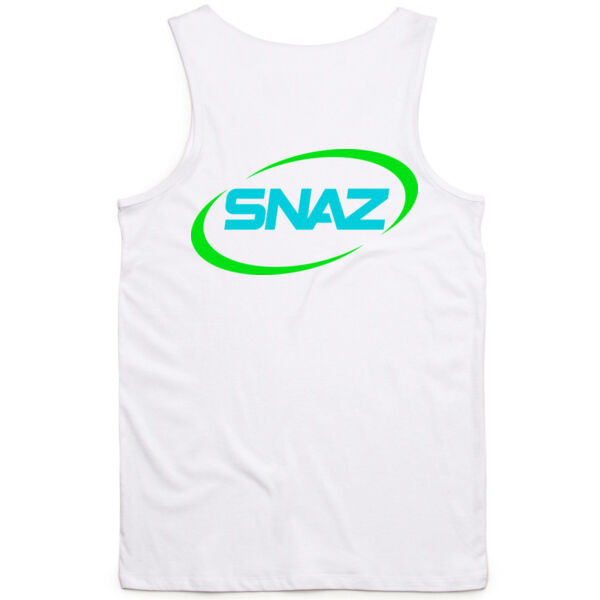 SNAZ - Logo Aqua - Adult Singlet Thumbnail