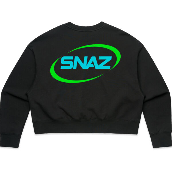 SNAZ - Logo Aqua - Wo's Oversize Sweater Thumbnail