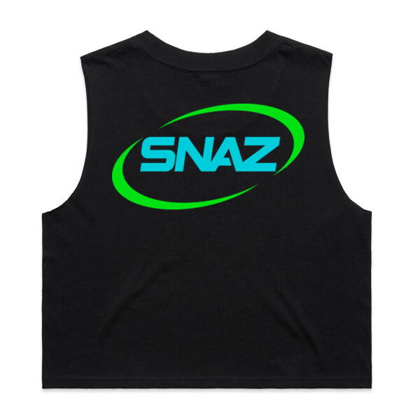 SNAZ - Logo Aqua - Wo's Crop Tank Thumbnail