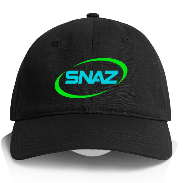 SNAZ - Logo Aqua - Six Panel Cotton Cap Thumbnail