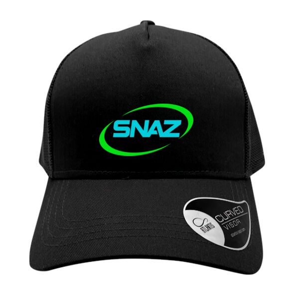 SNAZ - Logo Aqua - Cotton Trucker Cap Thumbnail
