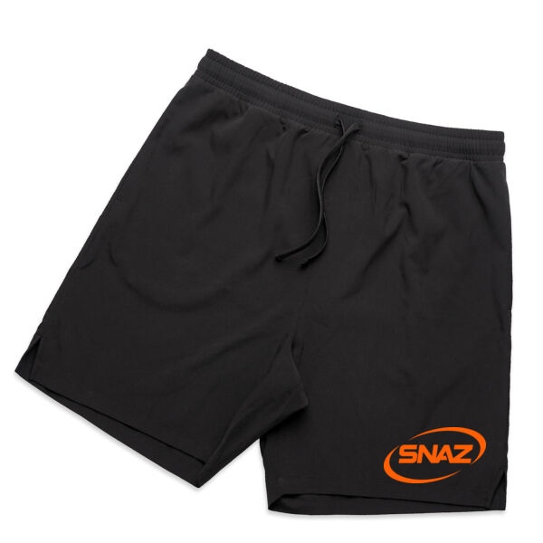 SNAZ - Logo Orange - Adult Active Shorts Thumbnail