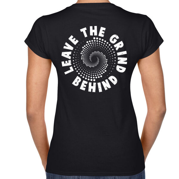 SNAZ - Swirl - Wo's V-Neck T-shirt Thumbnail