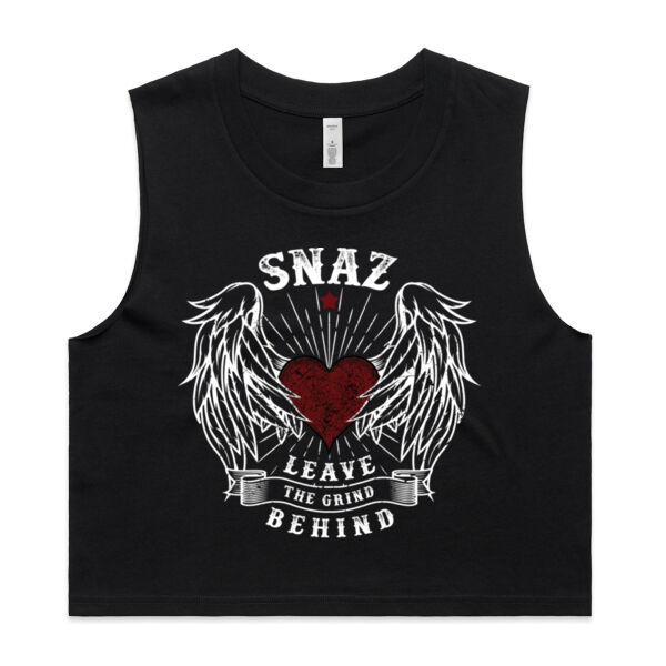 SNAZ - Wings - Wo's Crop Tank Thumbnail